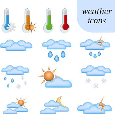 weather icons blob