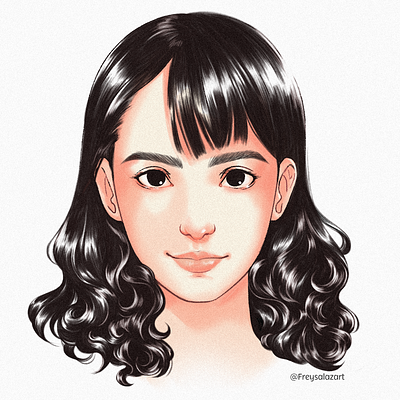 Portrait 1 - 2020 girl illustration