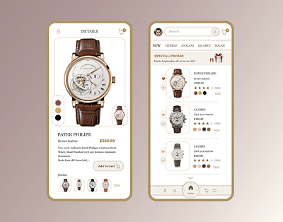 watch shopping app ui/ux app brand branding clean daily ui design e commerce illustration logo mobile design shopping app ui watch