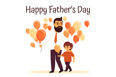 Father's Day illustration smiling