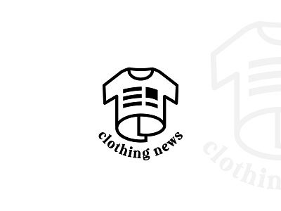 Clothing-News clothes news print tee shirt