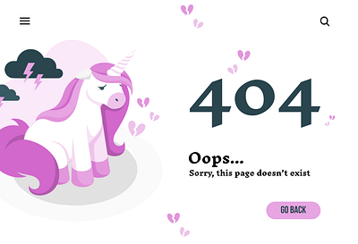 404 Page Design - #DailyUi 008 404 404 page design app challenge dailyui design error ui ux