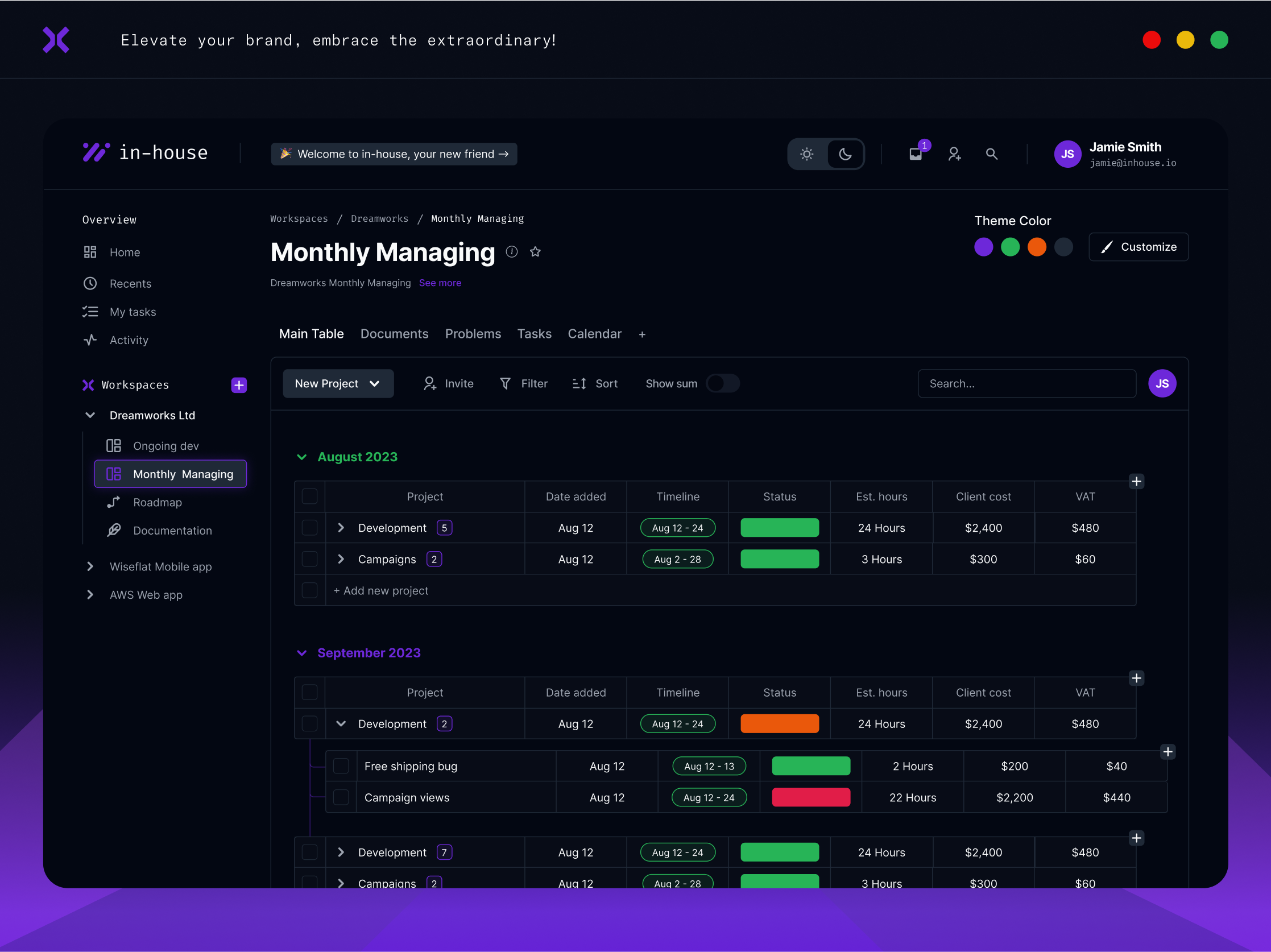 Project Management Dashboard app design dashboard figma monday planning project management uiux web application website design