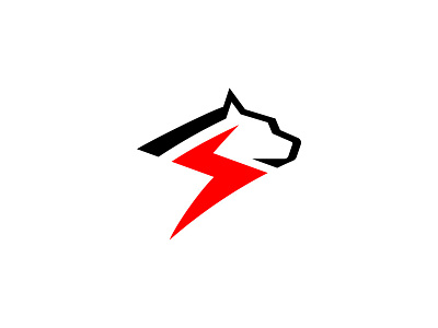 Thunder Wolf Logo animal animal logo design icon logo logo design logodesign minimal minimalist minimalist logo security simple thunder thunder logo wolf