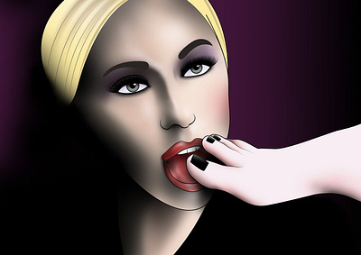 Lady Gaga licking Katy Perry’s feet drawing eroticart feet illustration