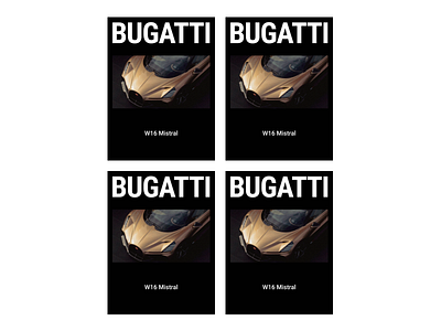 Bugatti W16 Mistral Poster bugatti design graphic design hypercars layout layoutdesign motereycarweek poster supercars typography