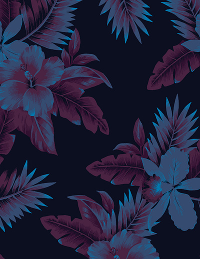 Tropical AOP graphic design pattern textile