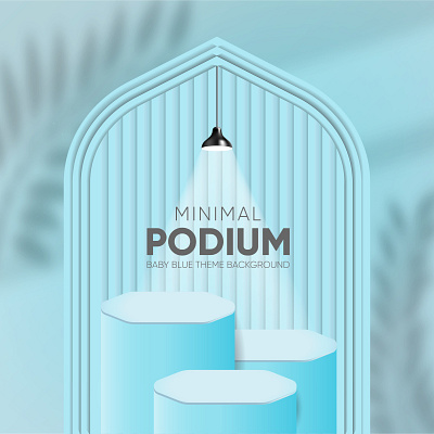 Minimal podium background with arch 3d arch business design graphic design illustration marketing podium template