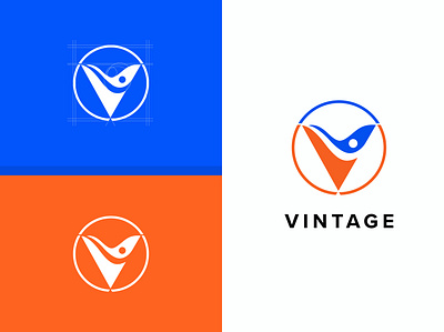 vintage logo, logo, logo design, branding, modern, creative brand identity brand logo branding business logo creative logo design graphic design logo modern logo v v logo vintage logo