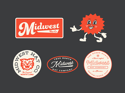 Midwest Hat Co. badge badge design badges design graphic design logo logo design logos midwest midwest design modern logo patch design patches simple logo