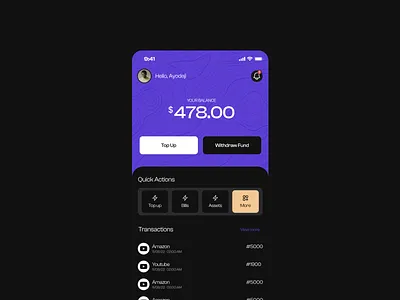 Finance Mobile App Homepage app design crypto design finance fintech homepage minimal ui ui deisgn uiux web3