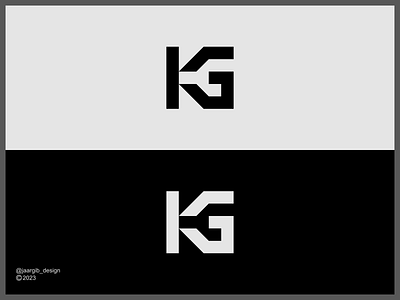 KG monogram logo branding builders construction design g home identity illustration k letter logo modern monogram vector
