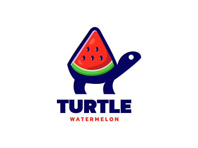 Turtle Watermelon animal app branding design dual meaning fruit graphic design icon illustration logo logo ideas logo inspiration logo smart turtle ui ux vector watermelon