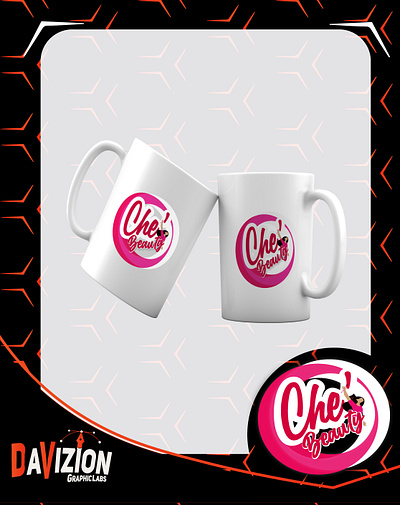 Che's Beauty Mug branding graphic design logo