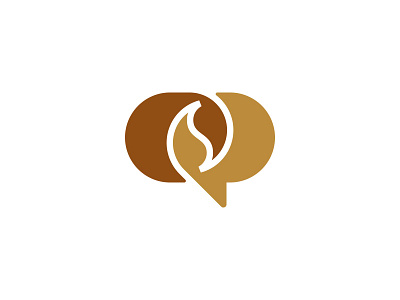 Coffee Bubble Chat Logo bean coffee coffee logo design drink icon logo logo design logodesign minimal minimalist logo restaurant