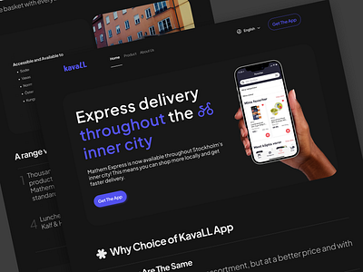 Landing Page - Express Delivery Service figma homepage landing page landingpage saas service ui uidesign uiux visualui