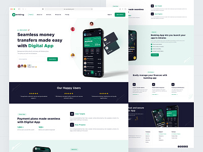 App Landing Page ajendra app landing page app ui design design figma landing page ui user experience user interface ux webdesign website website design