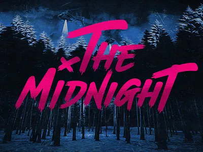 The Midnight- Font + Illustrations app branding design graphic design illustration logo typography ui ux vector