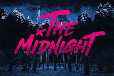 The Midnight- Font + Illustrations app branding design graphic design illustration logo typography ui ux vector