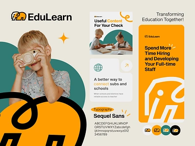 EduLearn - Brand Identity brandidentity branding brandtemplates contentcreation creativedesign design education graphic design logo socialmediadesign ui visualidentity