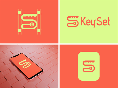 KeySet Logo Design 3dlogo abstractlogo artwork brandingdesign design graphicdesign illustration key keyset lock logo set ui vector