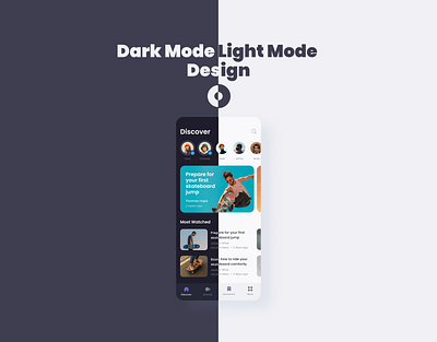 🌗Dark Mode and Light Mode Design for Stakeboard Streaming App darkmode design lightmode ui ux