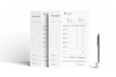 corporate invoice design invoice design