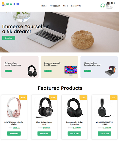 Ecommerce Website design by WordPress design ecommerce elementor elementor pro elementor website responsive website website website design woocommerce wordpress