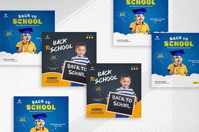 School admission social media post template school admission