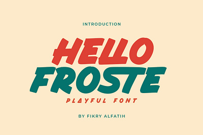 Hello Froste - Playful Font display font