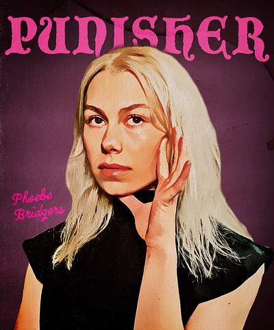 Phoebe Bridgers Unauthorized Poster album art design digital painting graphic design poster design
