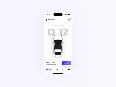 Parking app app design car car parking app car parking app design daily inspiration design inspiration mobile ui parking parking app ui uidesign ux visual visual design visualdesign