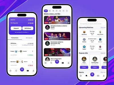 StreamBetX. The new generation of sports betting. animation app basketball bet bet app betting cards cyber sport design football interface sport sport app sport stream ui ux