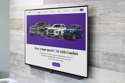 Car Sales Hero Section design designer landing page minimal productdesign ui ux uxui design