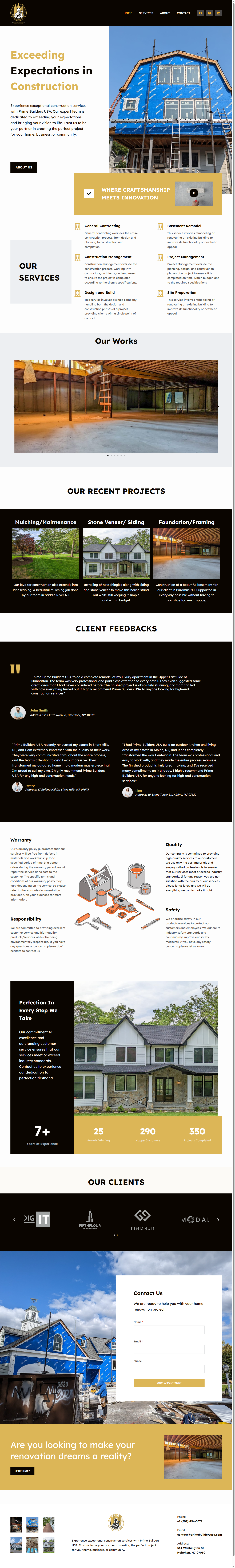 Construction Company Website Design building renovation website construction company construction website construction website design elementor website webdesign website design wordpress website wrapdevs