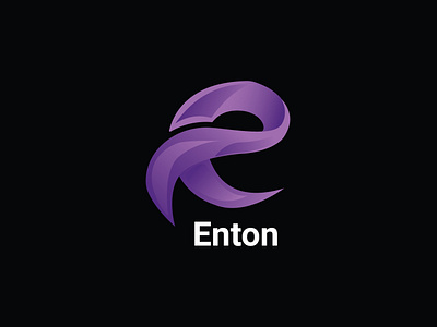 Concept : Enton - Logo Design appicon applogo brand identity creativelogo daily logo girdlogo gradient logo concept logo ideas logo mark logo process logo room mordent logo professional logo