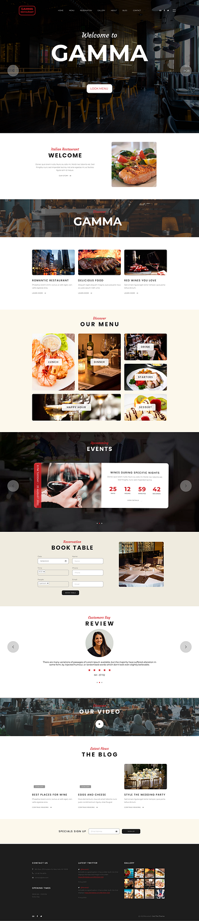 GAMMA Restaurant animation app art branding design graphic design icon illustration illustrator logo minimal motion graphics typography ui ux vector web website