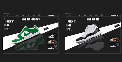 > Nike Web Design branding design ui ux