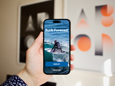 Surfr Forecast splash screen for mobile branding design forecast graphic design ios login mobile register splash surf ui ux web