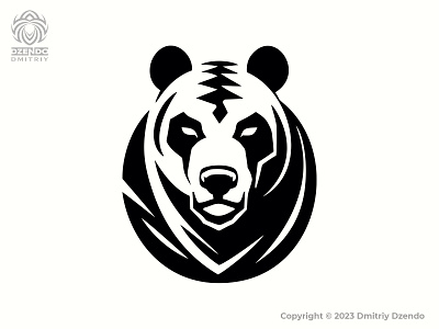 Panda Bandit Logo animal bandit bear branding logo logotype male panda