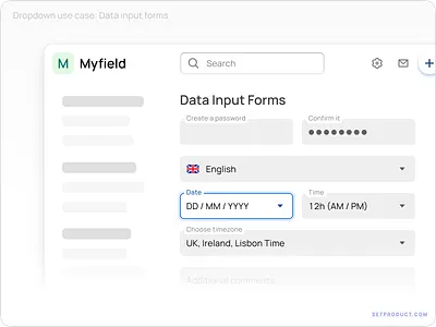 UX Essentials: User-Centric Dropdown Menus active app dashboard design dropdown focus form forms input menu navigation password select selected templates text field ui ui kit