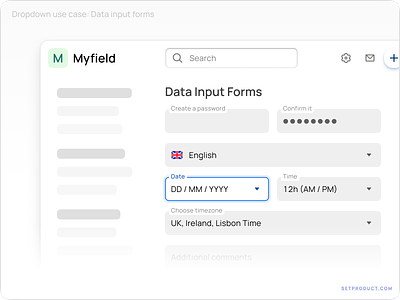 UX Essentials: User-Centric Dropdown Menus active app dashboard design dropdown focus form forms input menu navigation password select selected templates text field ui ui kit