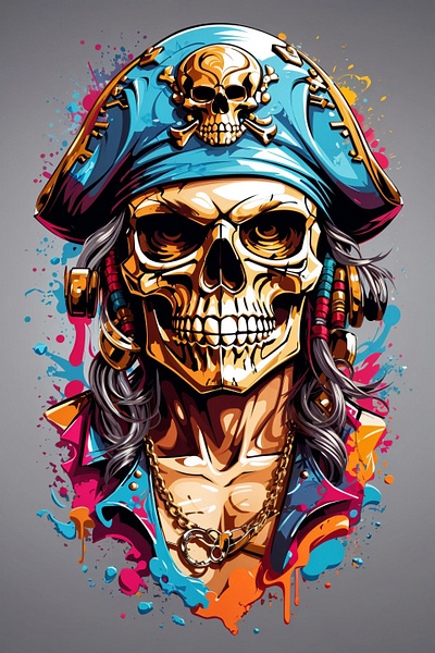 Pirate Tshirt Design graphic design illustration tshirt design