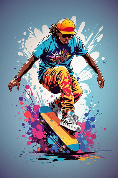 Skate Board T Shirt Design graphic design illustration tshirt design