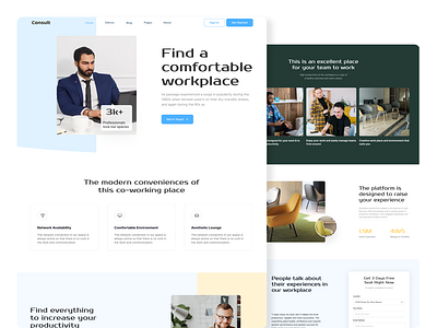 Consult- Consultancy Landing Page design