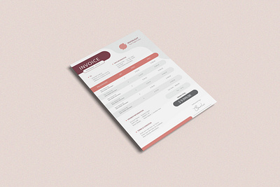 modern invoice template design business