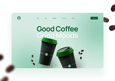 Web design Coffee corel work