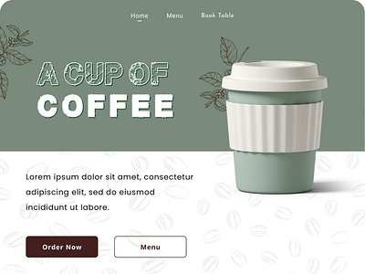Coffee web design