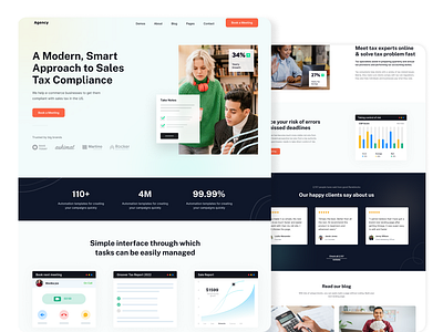 Agency- Software Landing Page design