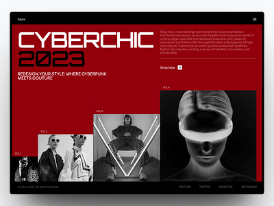 Cyberchic - Online Store Website Design apparel branding design ecommerce fashion graphic design landing page online store shopify ui web design